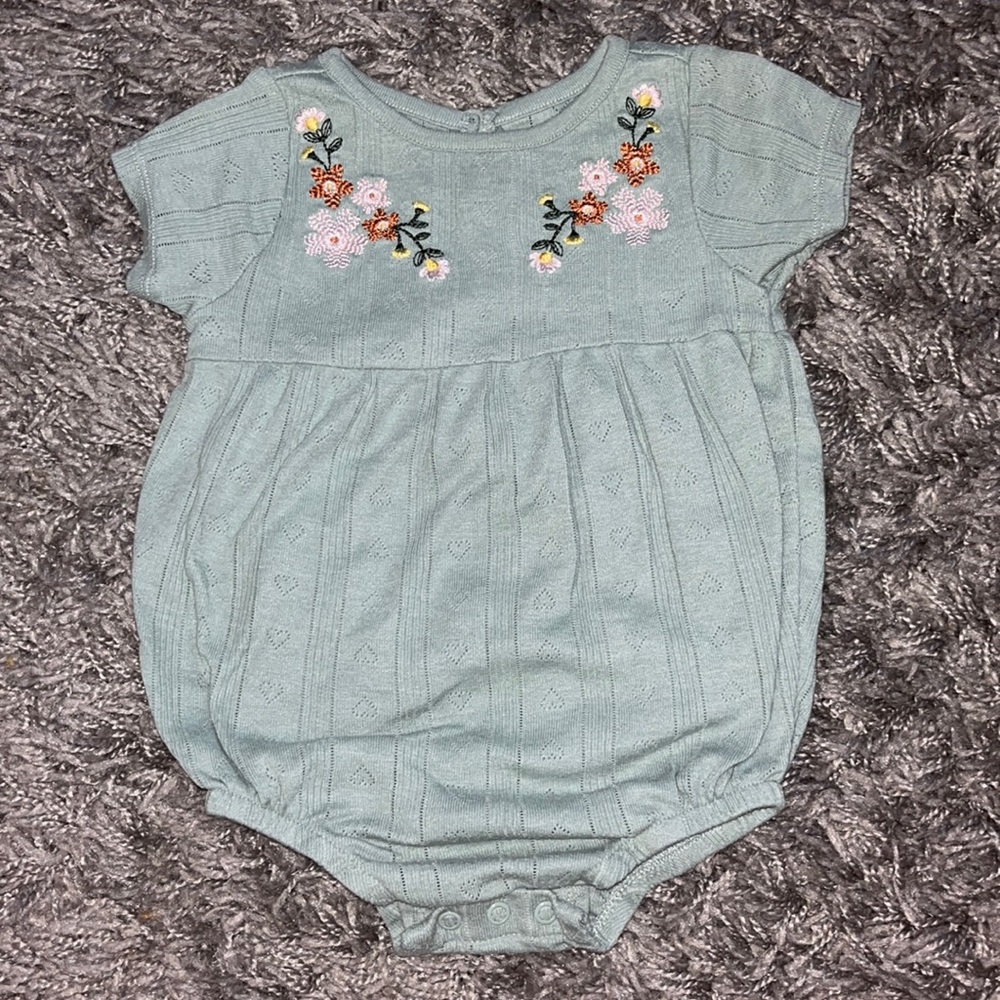 18 mo Bubble Sage Romper